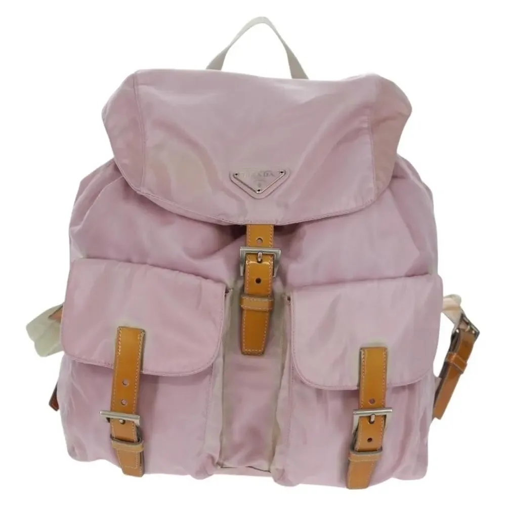 Prada Nylon Backpack Pink